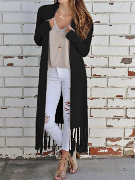 open stitch cardigan early autumn summer for sun uv protection women long sleeve female elegant knitted outerwear sweater tassel, White;black
open stitch cardigan early autumn summer for sun uv protection women long sleeve female elegant knitted outerwear sweater tassel, White;black