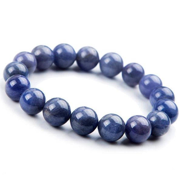 12mm genuine natural blue zoisite stretch bracelet women femme charm round bead bracelet, Black
12mm genuine natural blue zoisite stretch bracelet women femme charm round bead bracelet, Black