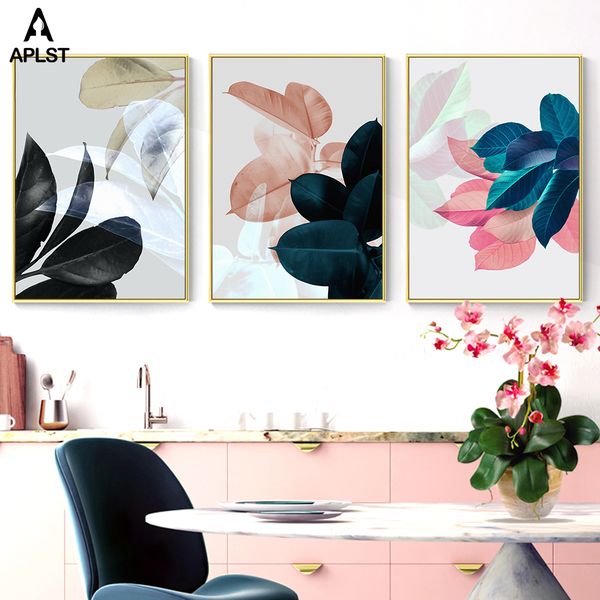 abstract botanical leaf print poster on canvas plant pink black leaves wall art paintings modern home bedroom decorative picture
abstract botanical leaf print poster on canvas plant pink black leaves wall art paintings modern home bedroom decorative picture