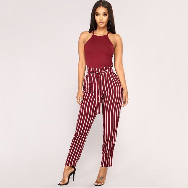 women's pants & capris vertical striped pencli plus size women elastic high waist trousers casual bow tie drawstring with pocket, Black;white
women's pants & capris vertical striped pencli plus size women elastic high waist trousers casual bow tie drawstring with pocket, Black;white