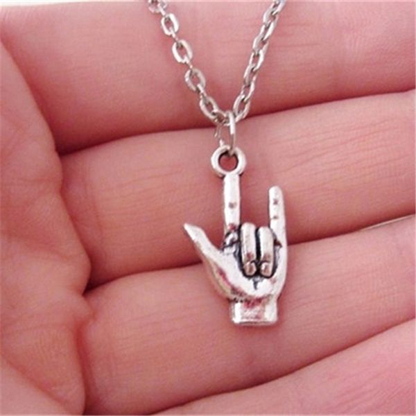 i love you sign necklace - sign language necklace - hand charm charm couple jewelry christmas jewelry gift, Silver
i love you sign necklace - sign language necklace - hand charm charm couple jewelry christmas jewelry gift, Silver