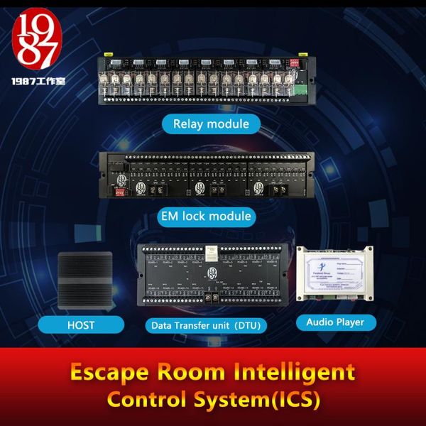 jxkj1987 escape room prop intelligent control system real-time remote control of all store equipments through the host
jxkj1987 escape room prop intelligent control system real-time remote control of all store equipments through the host
