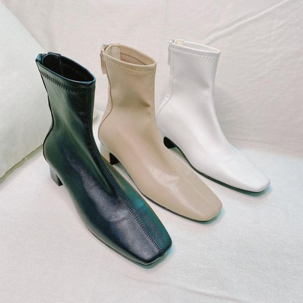 white mid-calf boots women's rubber shoes rain boots-women booties ladies zipper luxury designer low heels booties short mid cal, Black
white mid-calf boots women's rubber shoes rain boots-women booties ladies zipper luxury designer low heels booties short mid cal, Black