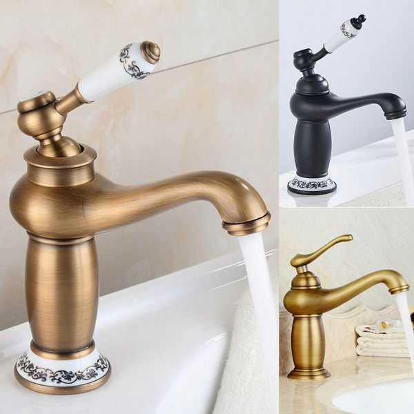 bathroom faucet antique bronze finish brass basin sink solid brass faucets single handle water mixer taps bath crane
bathroom faucet antique bronze finish brass basin sink solid brass faucets single handle water mixer taps bath crane