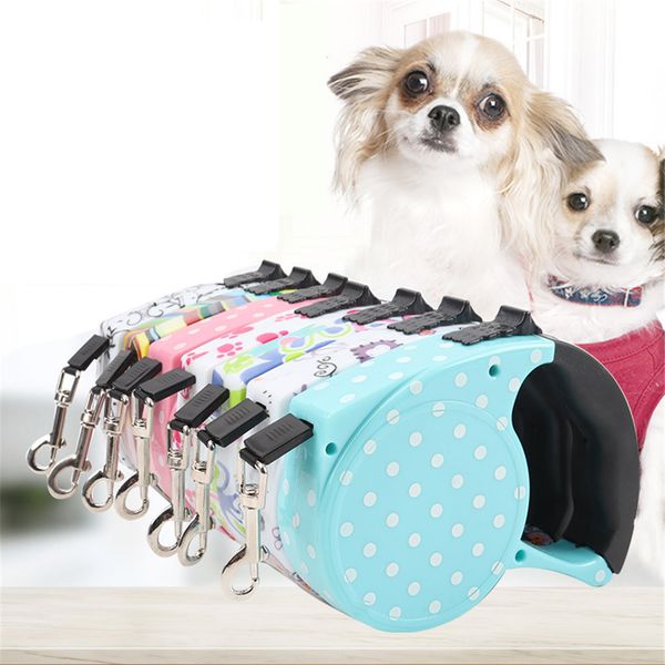 automatic retractable dog leashes 5m adjustable pet extending belts colorful puppy walking leash leads cat traction rope
automatic retractable dog leashes 5m adjustable pet extending belts colorful puppy walking leash leads cat traction rope