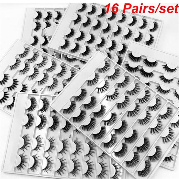 false eyelashes 16 pairs/set multipack natural long lashes 3d soft faux mink hair makeup full volume thick wispy fluffy
false eyelashes 16 pairs/set multipack natural long lashes 3d soft faux mink hair makeup full volume thick wispy fluffy