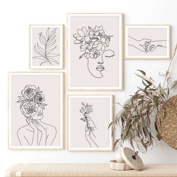 abstract line woman flower leaf plant hand nordic posters and prints wall art canvas painting wall pictures living room decor
abstract line woman flower leaf plant hand nordic posters and prints wall art canvas painting wall pictures living room decor