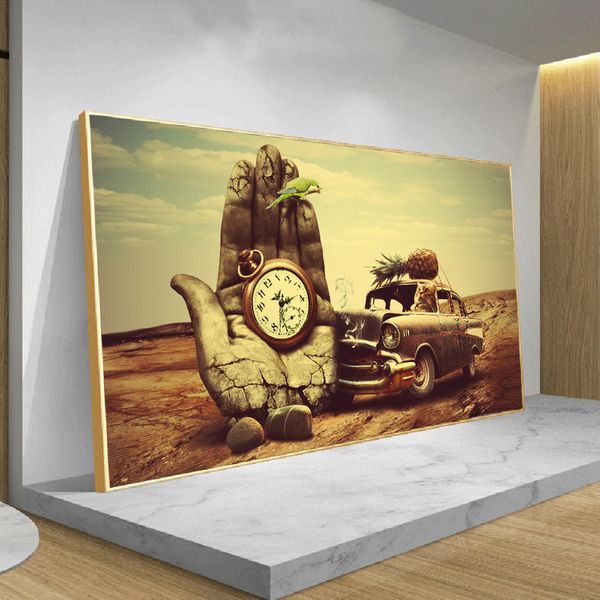 surreal art picture cat drving автомобилей с карманные часы холст печати картина ретро цвета декора стены куадрос для home room
surreal art picture cat drving автомобилей с карманные часы холст печати картина ретро цвета декора стены куадрос для home room