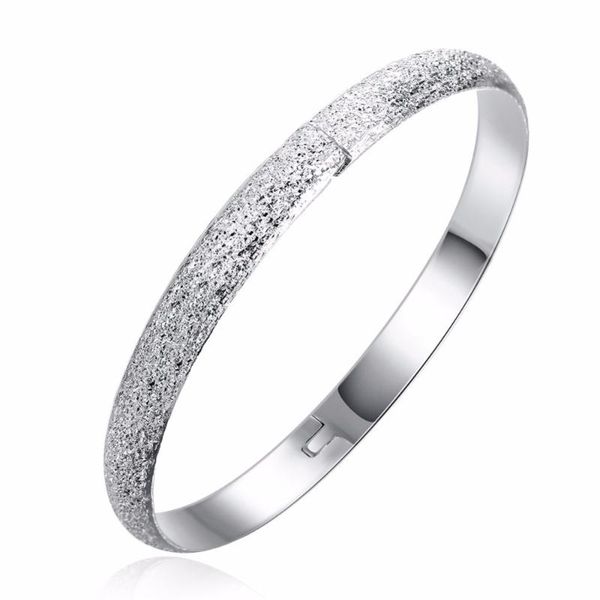 bangle silver plated jewelry women bracelet fashion frosted circle bracelets men simple style wide cuff accessories, Black
bangle silver plated jewelry women bracelet fashion frosted circle bracelets men simple style wide cuff accessories, Black