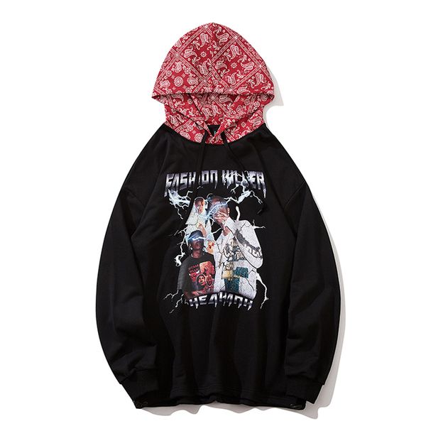men sweatshirt picture print pullover autumn hip hop loose oversize hoodies streetwear couple, Black
men sweatshirt picture print pullover autumn hip hop loose oversize hoodies streetwear couple, Black
