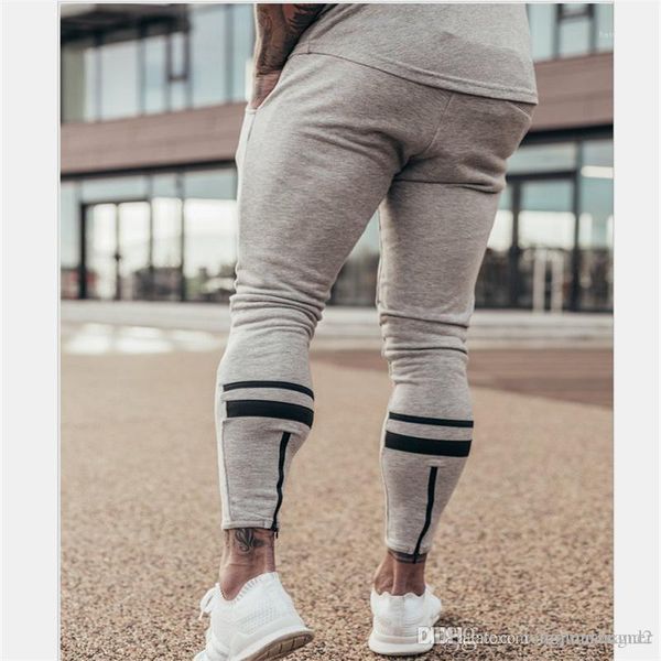 solid color elastic fitness homme clothing drawstring fashion summer casual apparel mens sports desinger pants muscle brother, Black 
solid color elastic fitness homme clothing drawstring fashion summer casual apparel mens sports desinger pants muscle brother, Black