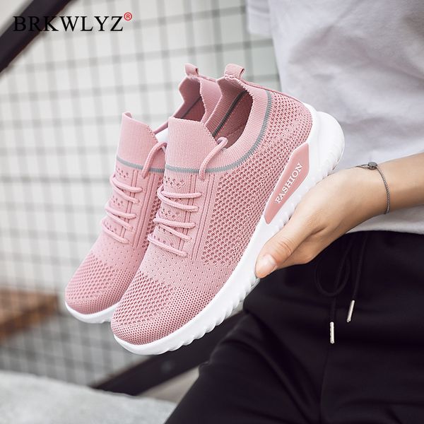 flats women sneakers shoes 2020 spring sock sneakers women summer lace up flats plus size walking tenis feminino, Black 
flats women sneakers shoes 2020 spring sock sneakers women summer lace up flats plus size walking tenis feminino, Black
