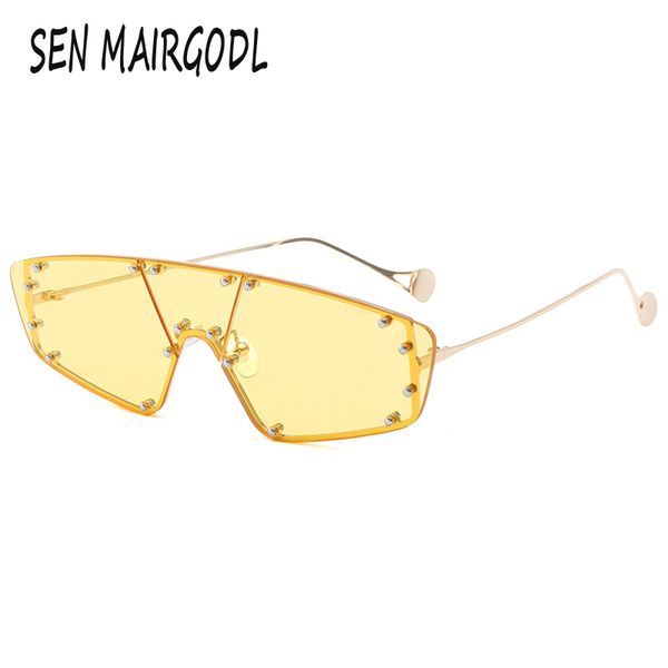 luxury large frame metal sunglasses for women men one piece marine lens sun glasses brand design glasses lunette de soleil, White;black 
luxury large frame metal sunglasses for women men one piece marine lens sun glasses brand design glasses lunette de soleil, White;black