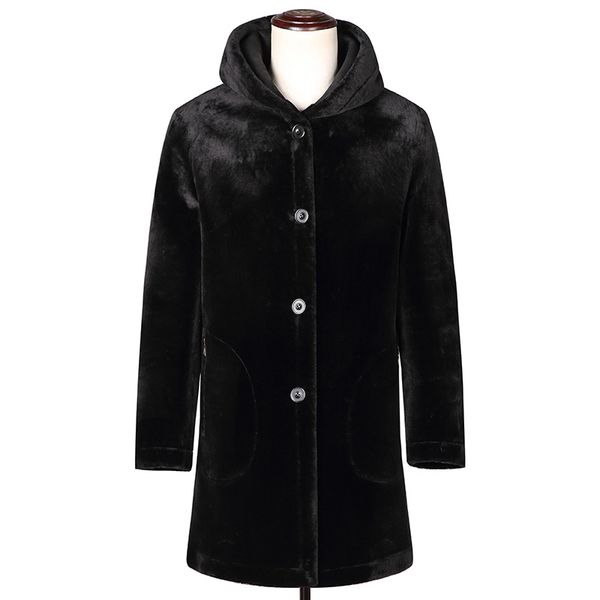 1801 new fashion male winter clothing men's 25% sheep cashmere blends coat leather medium long hooded coat men's fur, Black
1801 new fashion male winter clothing men's 25% sheep cashmere blends coat leather medium long hooded coat men's fur, Black