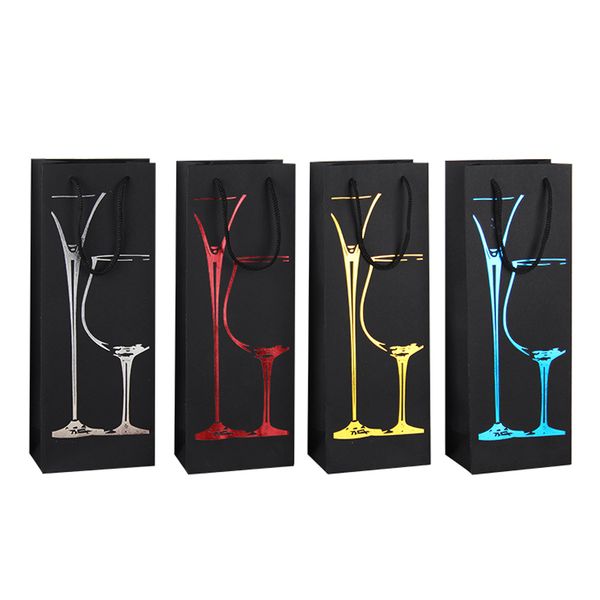 gift wrap 12pcs black paper single wine bags blue golden red silver -stamping champagne oliver oil drink juice carrier holder
gift wrap 12pcs black paper single wine bags blue golden red silver -stamping champagne oliver oil drink juice carrier holder