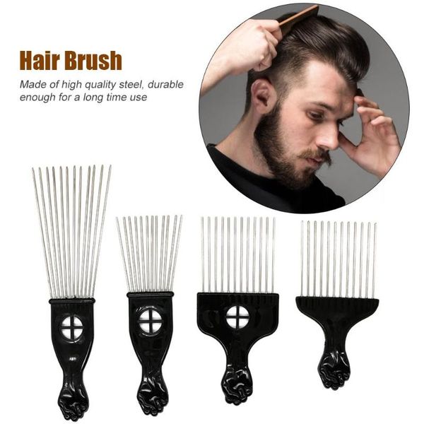 wide teeth salon use black metal african american pick comb insert curly hairbrush afro hair comb for hairdressing styling tool, Silver
wide teeth salon use black metal african american pick comb insert curly hairbrush afro hair comb for hairdressing styling tool, Silver
