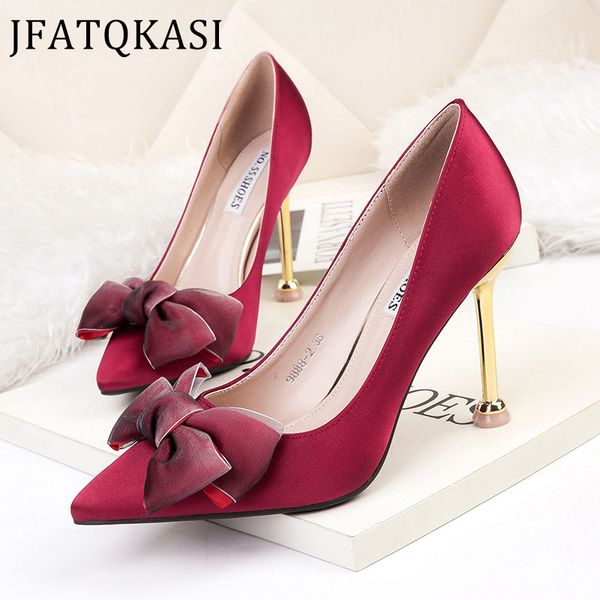 women high heels 2020 new summer single shoes suede butterfly-knot pointed thin heel woman pumps fashion brand ladies shoes size, Black 
women high heels 2020 new summer single shoes suede butterfly-knot pointed thin heel woman pumps fashion brand ladies shoes size, Black