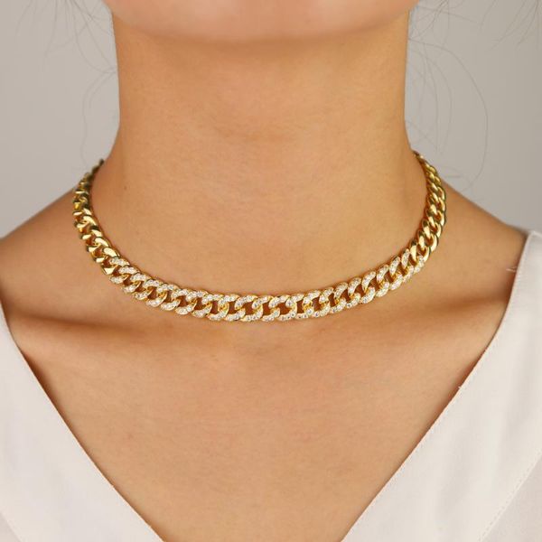 pendant necklaces 2021 sparkling cz paved iced out jewelry micro pave gold filled hip hop big miami cuban link chain necklace for women, Silver
pendant necklaces 2021 sparkling cz paved iced out jewelry micro pave gold filled hip hop big miami cuban link chain necklace for women, Silver