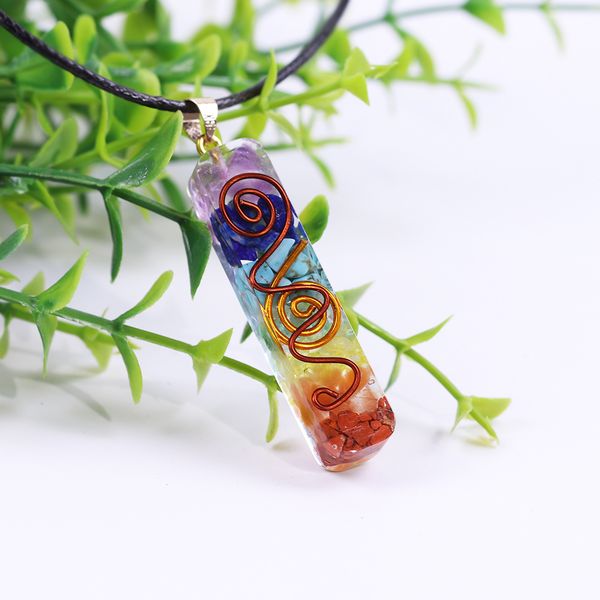 7 chakra orgone energy healing pendant rainbow crystal stones necklace pendulum for handmade professional jewelry 200929, Silver
7 chakra orgone energy healing pendant rainbow crystal stones necklace pendulum for handmade professional jewelry 200929, Silver