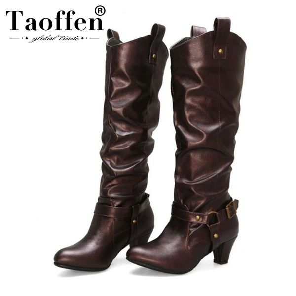 boots taoffen western style retro pointed toe winter buckle ladies leisure simple shoes woman footwear botas size 34-43, Black
boots taoffen western style retro pointed toe winter buckle ladies leisure simple shoes woman footwear botas size 34-43, Black