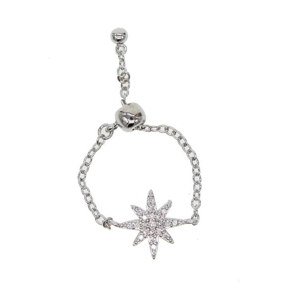 cluster rings micro pave cz sparking bling star starburst charm adjust chain band fashion trendy women, Golden;silver
cluster rings micro pave cz sparking bling star starburst charm adjust chain band fashion trendy women, Golden;silver