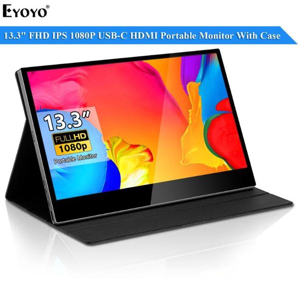 eyoyo portable monitor 13.3" usb c hdmi display fhd 1920x1080 ips screen gaming monitor for lappc mobile ps4 xbox switch
eyoyo portable monitor 13.3" usb c hdmi display fhd 1920x1080 ips screen gaming monitor for lappc mobile ps4 xbox switch