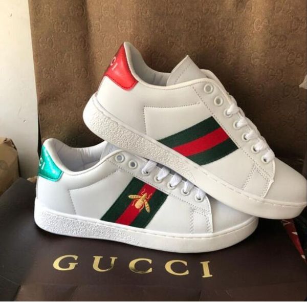 luxury snake designer mens womens casual shoes low flat leather sneakers ace bee stripes shoe walking sports trainers green red stripes, Black
luxury snake designer mens womens casual shoes low flat leather sneakers ace bee stripes shoe walking sports trainers green red stripes, Black