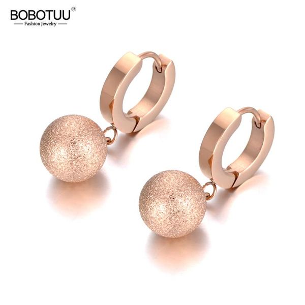 hoop & huggie bobotuu office style frosted ball earrings for women girl rose gold titanium stainless steel party jewelry be19221, Golden;silver
hoop & huggie bobotuu office style frosted ball earrings for women girl rose gold titanium stainless steel party jewelry be19221, Golden;silver