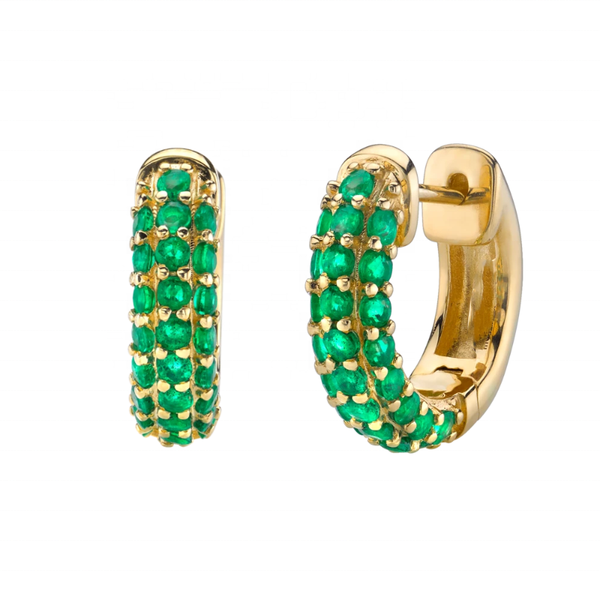 lozrunve korean 925 sterling silver pave cz colored wide dome hoop huggie earring, Golden;silver
lozrunve korean 925 sterling silver pave cz colored wide dome hoop huggie earring, Golden;silver