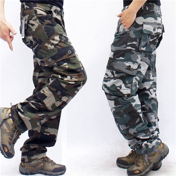 camouflage camo cargo pants men casual cotton multi pocket long trousers hip hop joggers urban overalls military tactical pants, Black 
camouflage camo cargo pants men casual cotton multi pocket long trousers hip hop joggers urban overalls military tactical pants, Black
