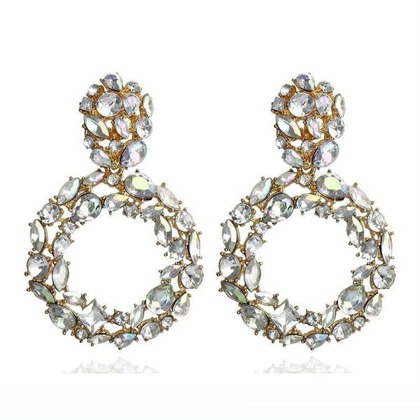 2020 rhinestone statement earrings for women large circle crystal earrings fashion female dangle earing party wedding jewelry, Silver
2020 rhinestone statement earrings for women large circle crystal earrings fashion female dangle earing party wedding jewelry, Silver