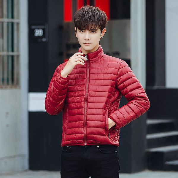 men's down & parkas stand collar solid color clothing youth autumn and winter casual fashion large size coat, Black
men's down & parkas stand collar solid color clothing youth autumn and winter casual fashion large size coat, Black
