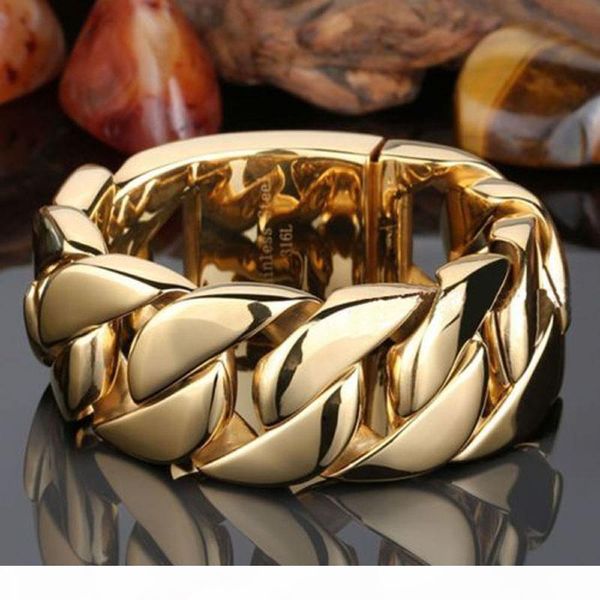 31mm wide 316l stainless steel mens oversize heavy curb cuban chain bracelets rapper exaggerated hip hop men bangle jewelry plus chains, Black
31mm wide 316l stainless steel mens oversize heavy curb cuban chain bracelets rapper exaggerated hip hop men bangle jewelry plus chains, Black