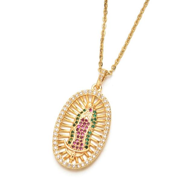 12pcs/lot stainless steel cubic zircon necklace gold color crystal statement necklace women fashion pendant catholic jewelry, Silver
12pcs/lot stainless steel cubic zircon necklace gold color crystal statement necklace women fashion pendant catholic jewelry, Silver