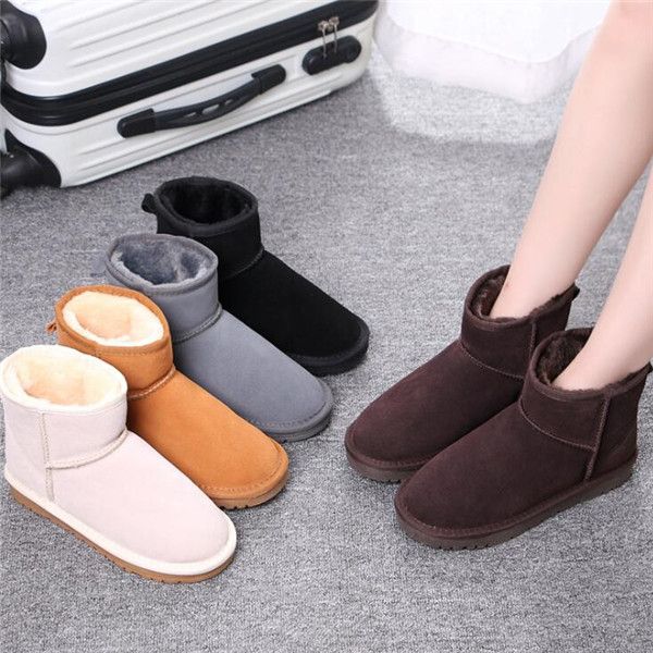 2020 classic winter keep warm short mini 58541 snow boot brand women popular genuine leather boots fashion women's snow boots, Black 
2020 classic winter keep warm short mini 58541 snow boot brand women popular genuine leather boots fashion women's snow boots, Black