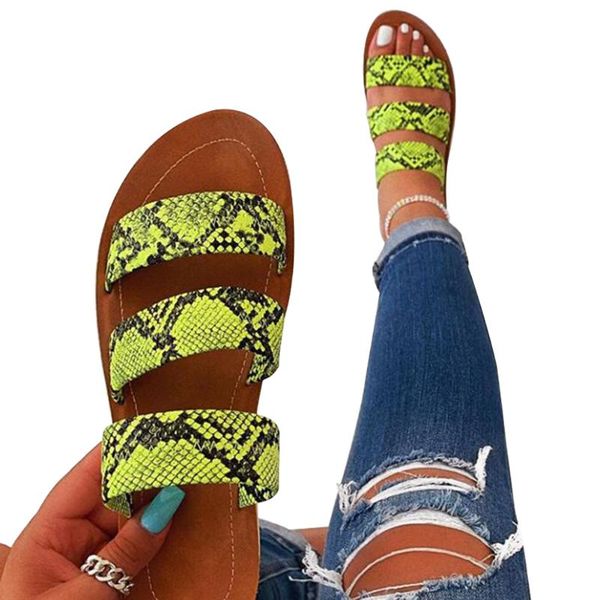 1pair summer home travel flip flops outdoor wear daily nonslip walking snake pattern fashion flat bottom beach women slipper, Black
1pair summer home travel flip flops outdoor wear daily nonslip walking snake pattern fashion flat bottom beach women slipper, Black