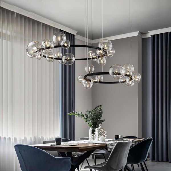 artpad nordic black led chandelier light 7/10 glass bubble lampshade dining room cloth store hanging chandelier lighting g9 bulb
artpad nordic black led chandelier light 7/10 glass bubble lampshade dining room cloth store hanging chandelier lighting g9 bulb