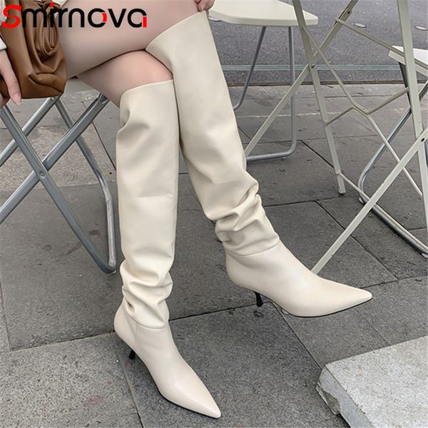 smirnova 2020 big size 43 stretch pleated long boots ladies thin high heel party shoes simple knee high boots women, Black
smirnova 2020 big size 43 stretch pleated long boots ladies thin high heel party shoes simple knee high boots women, Black