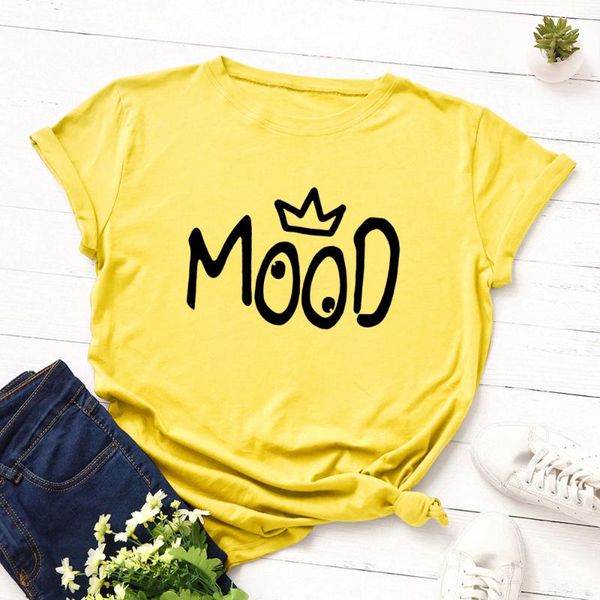 women's t-shirt fashion mood letter print t shirt women 100% cotton o neck short sleeve summer plus size casual tshirt, White
women's t-shirt fashion mood letter print t shirt women 100% cotton o neck short sleeve summer plus size casual tshirt, White