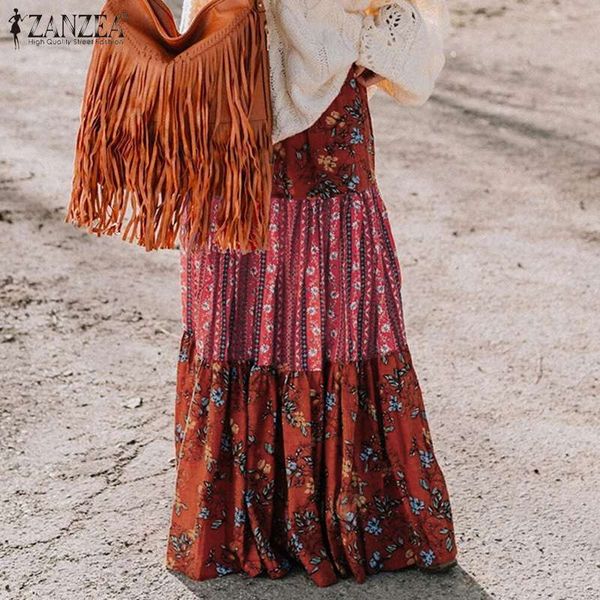 plus size print maxi skirts women's spring floral sundress zanzea bohemian casual high waist long vestidos female patchwork robe, Black
plus size print maxi skirts women's spring floral sundress zanzea bohemian casual high waist long vestidos female patchwork robe, Black