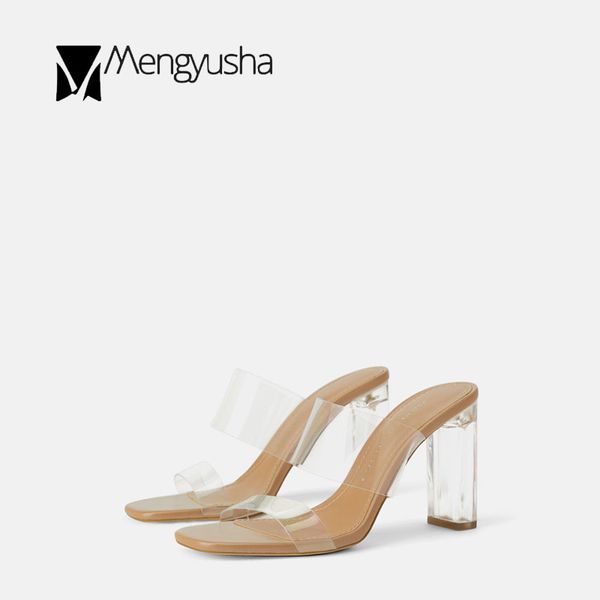 transparent double widen strap open toe women sandals solid clear super high heels flipflops nude square toe sandalias femme2020, Black
transparent double widen strap open toe women sandals solid clear super high heels flipflops nude square toe sandalias femme2020, Black