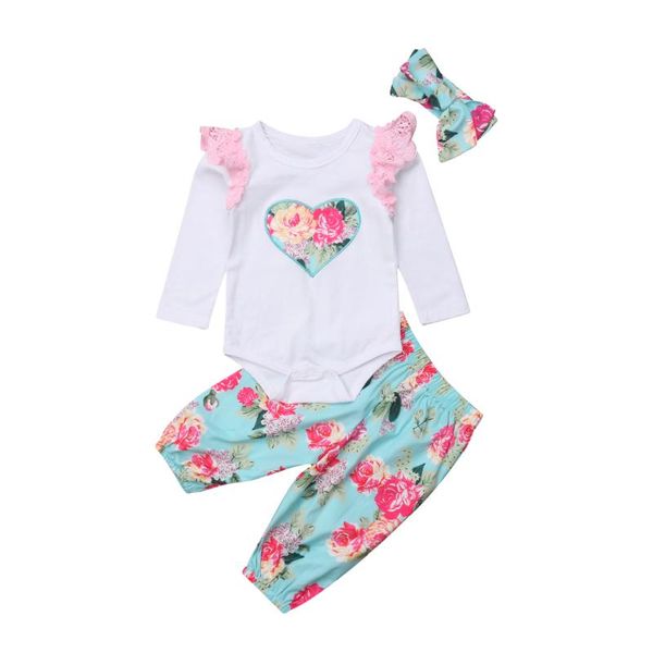 clothing sets 0-18m born baby girls clothes set infant long ruffles sleeve bodysuit blue floral shorts + headband autumn outfits clearance, White
clothing sets 0-18m born baby girls clothes set infant long ruffles sleeve bodysuit blue floral shorts + headband autumn outfits clearance, White