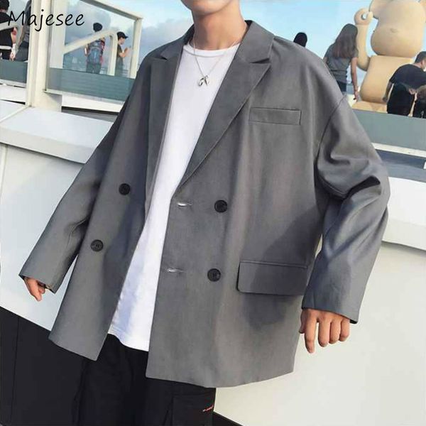 blazers men 2xl oversize british-style casual suit-solid summer double-breasted loose vintage trendy simple all-match korean, White;black
blazers men 2xl oversize british-style casual suit-solid summer double-breasted loose vintage trendy simple all-match korean, White;black