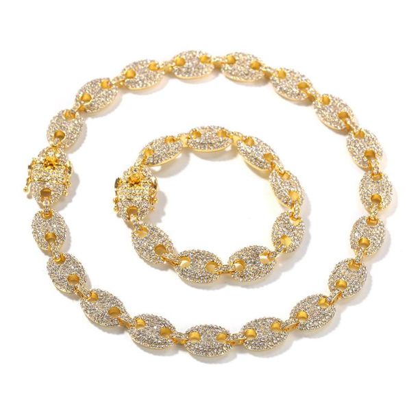 hip hop fashion 13mm coffee bean pig nose bracelets necklace set full iced out + zirconia men personality jewelry accessories, Golden;silver
hip hop fashion 13mm coffee bean pig nose bracelets necklace set full iced out + zirconia men personality jewelry accessories, Golden;silver