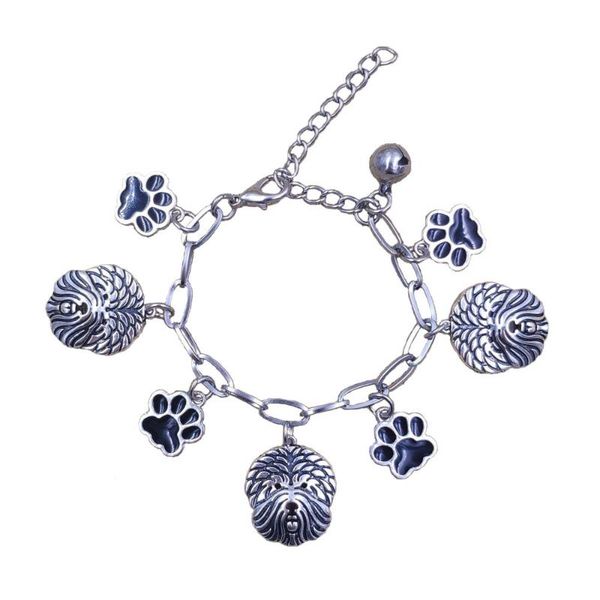 cute unique old english shepherd husky chinese shar pei dog animal stainless steel charm chain bracelets men women sb004, Black
cute unique old english shepherd husky chinese shar pei dog animal stainless steel charm chain bracelets men women sb004, Black