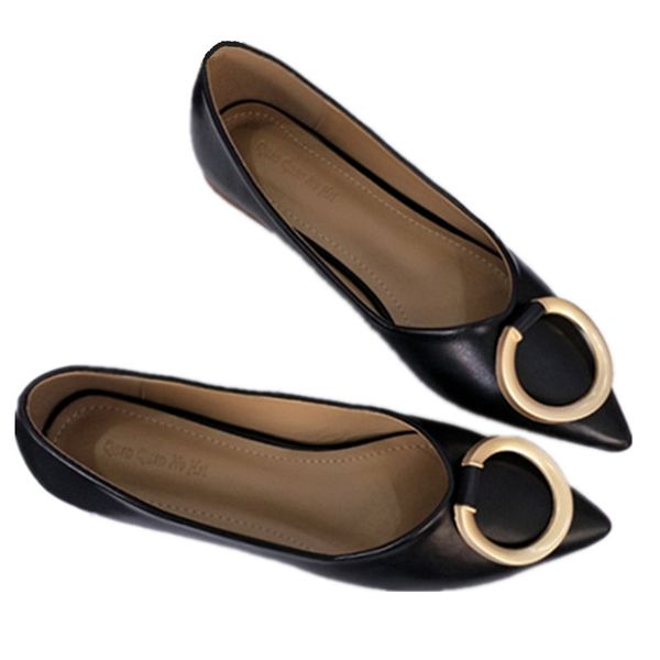flat shoes 2020 spring new korean version of the wild metal buckle suede shallow mouth single shoes fashion ladies, Black
flat shoes 2020 spring new korean version of the wild metal buckle suede shallow mouth single shoes fashion ladies, Black