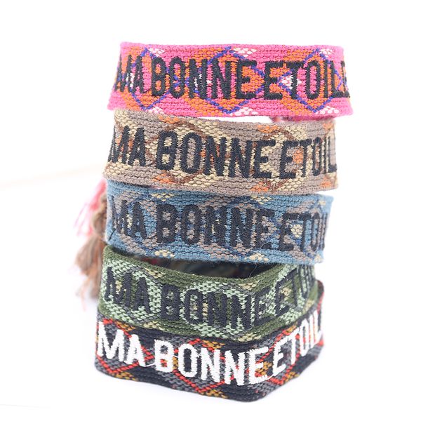handmade braided tassel bracelet 2020 adjustable friendship bracelets bohemian letter embroidery bracelet ethnic jewelry, Golden;silver
handmade braided tassel bracelet 2020 adjustable friendship bracelets bohemian letter embroidery bracelet ethnic jewelry, Golden;silver