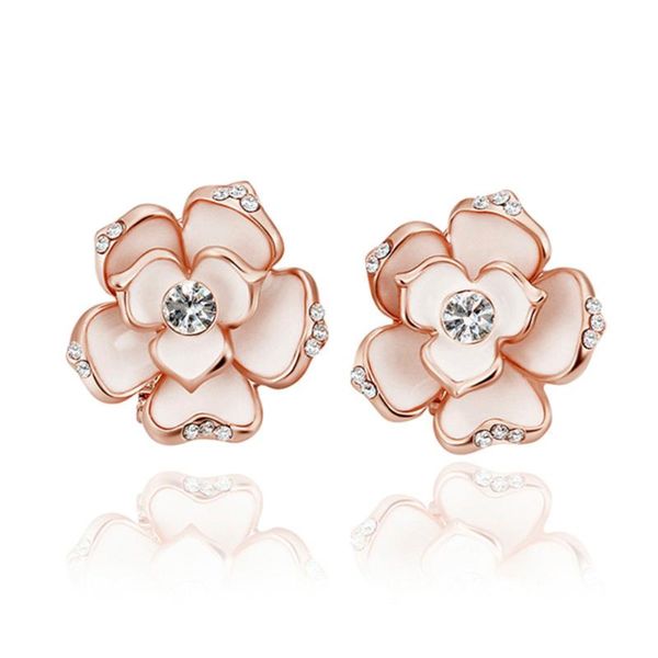 new fashion jewelry rhinestone crystal cz earring rose gold color enamel mosaic cubic zirconia flowers women earrings bijoux gif, Golden;silver 
new fashion jewelry rhinestone crystal cz earring rose gold color enamel mosaic cubic zirconia flowers women earrings bijoux gif, Golden;silver