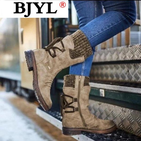 2020 new winter women's boots fashion warm snow boots women mid-calf lace-up low-heeled for women shoes botas mujer, Black
2020 new winter women's boots fashion warm snow boots women mid-calf lace-up low-heeled for women shoes botas mujer, Black
