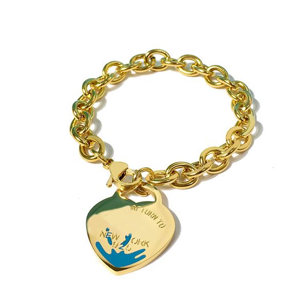 2020 peach heart titanium steel bracelet exaggerated ot chain peach heart dripping oil bracelet, Golden;silver
2020 peach heart titanium steel bracelet exaggerated ot chain peach heart dripping oil bracelet, Golden;silver
